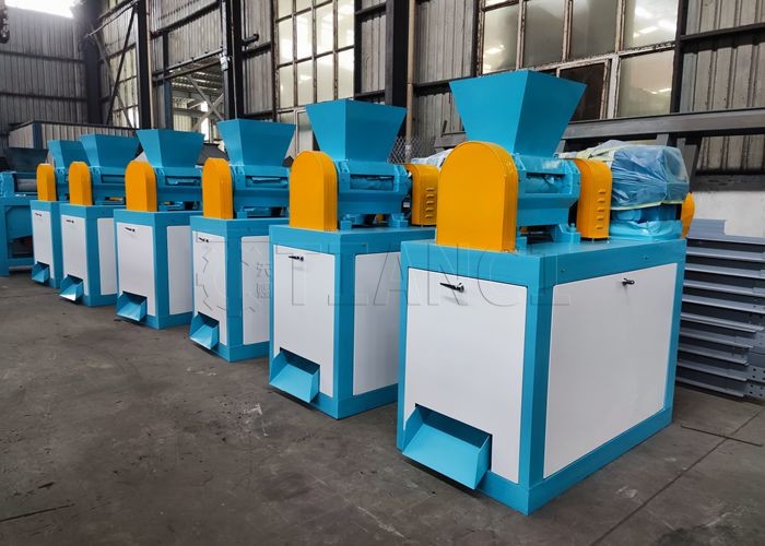 Npk Dry Powder Pellet Machine Chemical Fertilizer Double Roller Press Granulator
