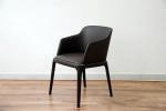 Poliform Grace Leather Restaurant Chairs , Comfortable Restaurant Dining Chairs