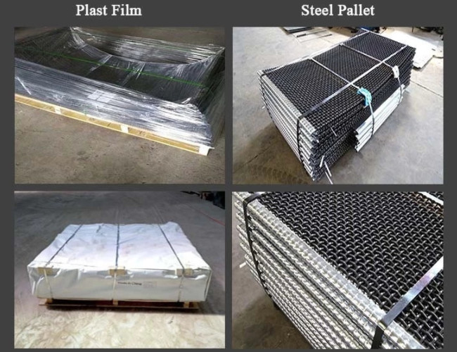 Metal Shroud Plain Edge 100mm Aperture 1800MPa Mining Wire Screen Mesh