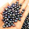 Buy cheap Wholesale AAA Grade 6-7mm and 7-8mm no hole Rice Shape Black pearl Freshwater Loose Pearl Beads from wholesalers