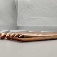 Buy cheap 6 8 Foot Solid Copper Ground Rod 8ft Spike Rod For Earthing product