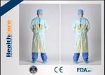 PE / CPE Plastic Disposable Isolation Gowns , Patient Surgical Gowns S-XL Size