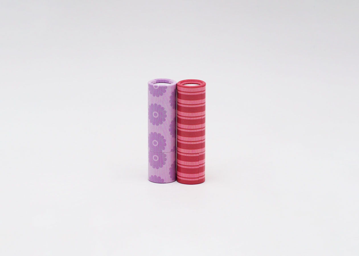 3.5g Paper Refillable Lip Balm Tube Private Label Empty Lipstick Tube
