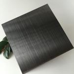Buy cheap inox 316 0.5mm 1mm 2mm 3mm Hairline Finish Anti-fingerprint Black Stainless Steel Sheet from wholesalers