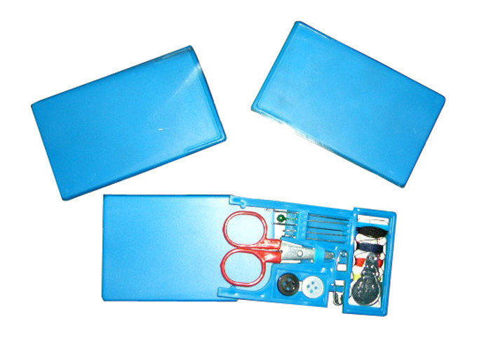 Portable White Plastic Case Travel Sewing Kits For Airplane / Home / Office
