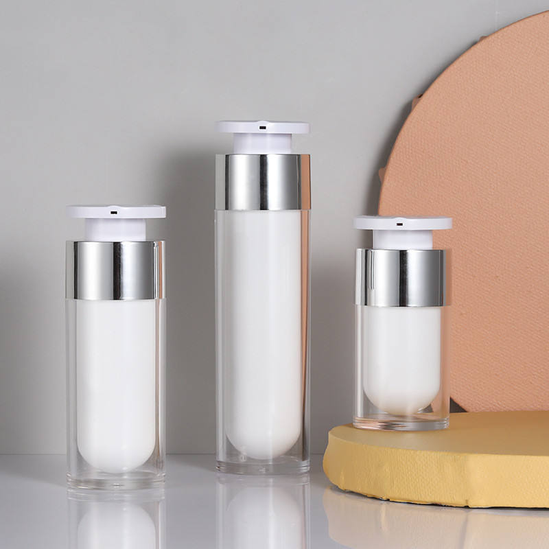 120ml Empty White PP Plastic Spray Bottles Toner Alcohol Airless Pump Bottles With Cap