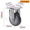 Buy cheap 3 Inch Metal Caster Wheels Industrial Light Duty Castors 3723P-77 from wholesalers