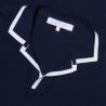 Buy cheap Dark Blue Mens Trendy T Shirts V Neck Collar Fabric Weight 180 Grams Customized Logo from wholesalers