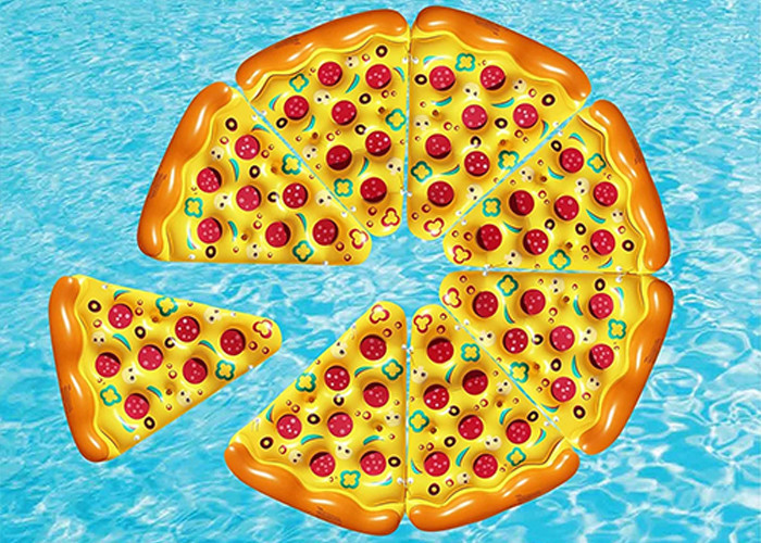 Inflatable Pizza Giant Pool Float Mattress Water Party Swimming Beach Bed Sunbathe Mat