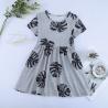 Buy cheap Summer Children's Clothing Solid Color Cotton Printed Short Sleeve Casual Girls Dress from wholesalers