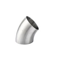 Buy cheap Sanitary 304/ 316L Stainless Steel 45 Degree Elbow Pipe Fitting for Welding product