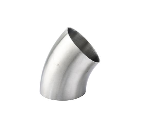 Buy cheap Sanitary 304/ 316L Stainless Steel 45 Degree Elbow Pipe Fitting for Welding Connection from wholesalers