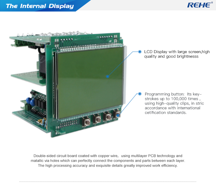 96*96mm Three-phase Intelligent LCD Multifunction Meter With THD And Multi-rate CN-3FHD3Y