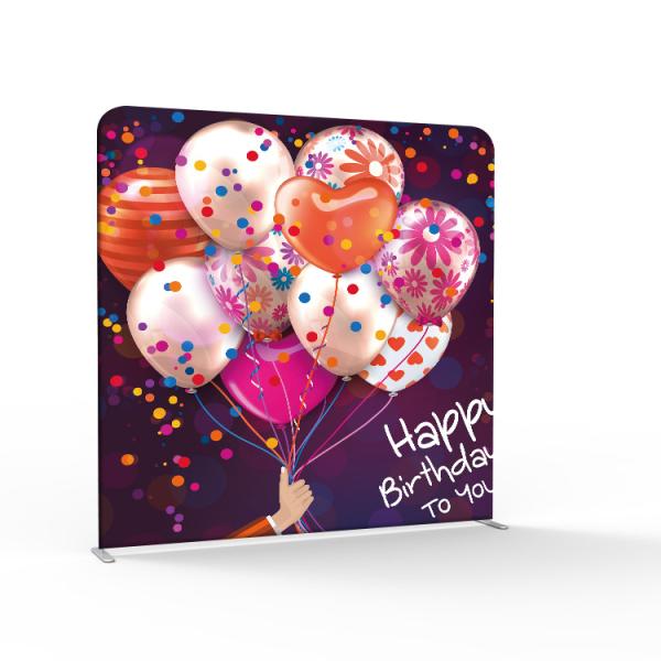 Buy cheap Curved Trade Show Backdrop Displays Banner Stands Prevent Insolation UV Proof from wholesalers
