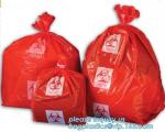 Biohazardous Waste Bag \PE type Yellow Medical Waste Bags, Plastic Medical