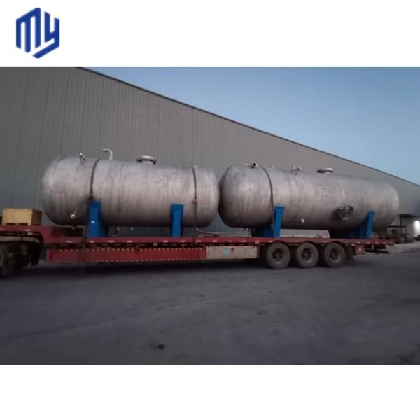 Buy cheap Stainless Steel Horizontal Air Receiver Drum for Liquid Storage Corrosion Resistant from wholesalers