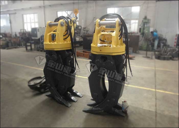 Flat Type Hydraulic Log Grapple Fit Komatsu Excavator PC120 PC130 PC160