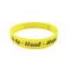 Buy cheap Custom logo Rubber Wristband Silicone Bracelet Two Sides Color SIlicone Wristband from wholesalers