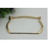 Buy cheap Guangzhou factory cat shape zinc alloy light gold bag frame handle from wholesalers