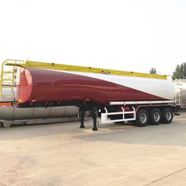 Buy cheap CIMC Stainless Steel Tri Axle Petrol Fuel Tanker Trailer 50000L from wholesalers