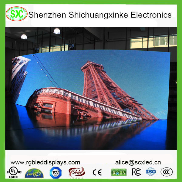Rental Full Color LED Curtain Wall Display,Indoor Stadium LED Stage Curtain Screen P2.5