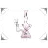 Buy cheap Pink Glass Recycler Bong 9 inch Glass Smoking Pipes 14.4mm Joint Hookah from wholesalers