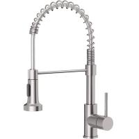 Buy cheap Low Lead Modern Sink Faucet Commercial Brass Single Handle Pull Down Sprayer product
