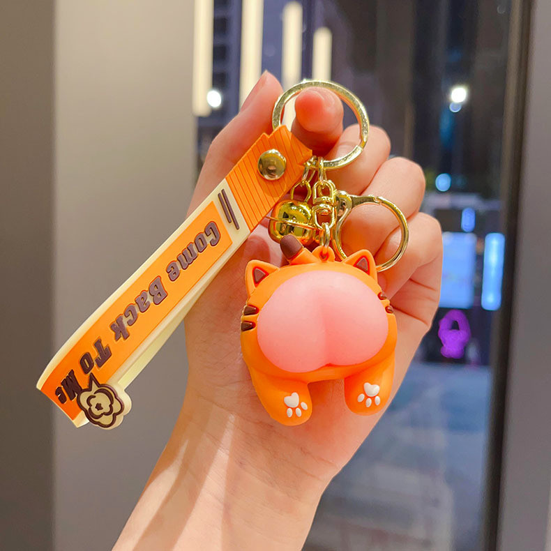 Cartoon And Modern Kawaii Car Keychain Accessories Purse Handbag Custom Keychain Charms