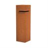 Buy cheap Residential Curbside Rusty Corten Steel Landscape Letter Box from wholesalers