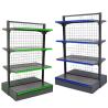 Buy cheap Euro style supermarket gondola shelves grid shelf from wholesalers