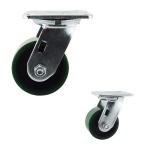 4x2 Inch Green 360 Degree Rotating Iron Core Heavy Duty Casters