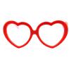 Buy cheap Red Frame Plastic Diffraction Glasses For Night Club , Dance Event from wholesalers