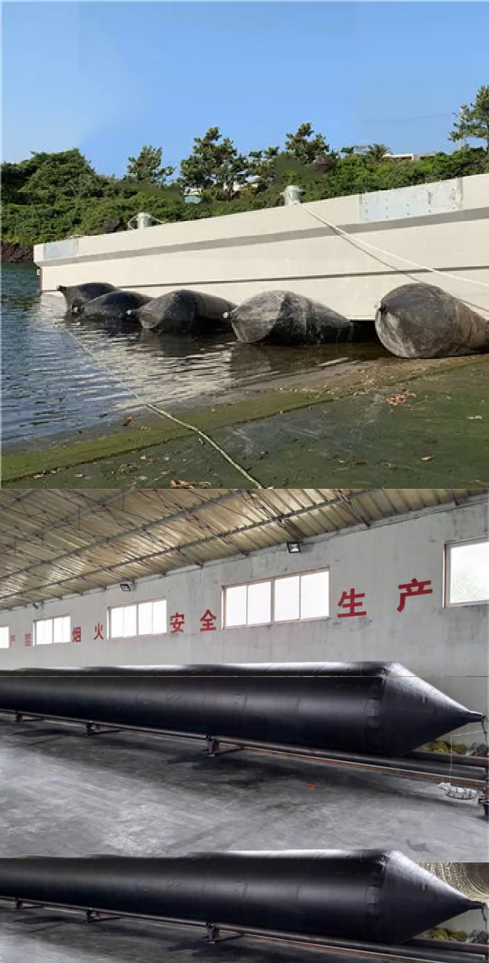 ISO14409 Durable Marine Airbag Natural Rubber Inflatable Boat For Ship Launching