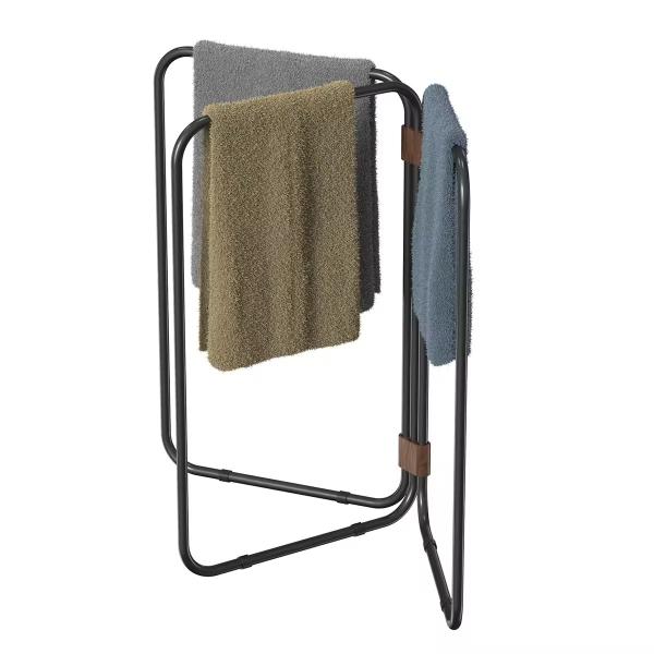 Buy cheap Foldable Removable Rectangle Household Bathroom Metal FOLDABLE Compact Freestanding Towel Holder from wholesalers
