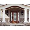 Buy cheap Personal Style Spray Coating Wrought Iron Glass Door With Hot Dipfabricated from wholesalers