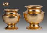 Wedding Gold Leafed Fiberglass Centerpiece Table Vases Pot Shape Durable