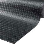 Black Rubber Floor Mat 3mm Thick Coin Pattern Non Slip Protect Floor