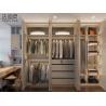 Buy cheap Custom Size Gray Blue Modern Bedroom Wardrobe Furniture With Golden Accents from wholesalers