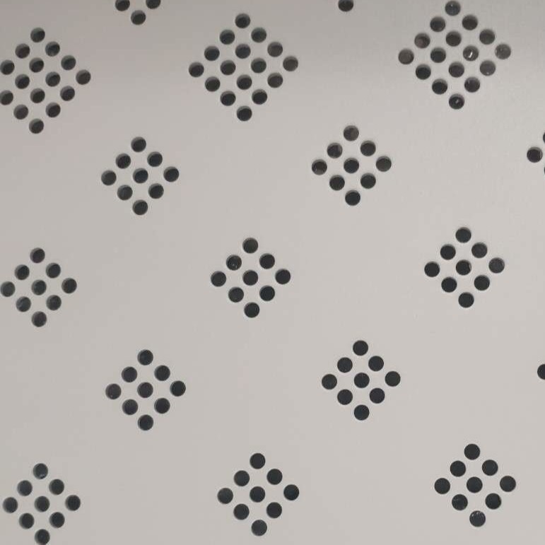 Customized Powder Coating Hexagonal Perforated Sheet Aluminum Metal Panel