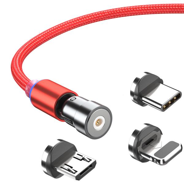Buy cheap PVC L Shaped Usb Micro Y Cable 3pin 540 Degree Magnetic Charger from wholesalers