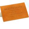 Buy cheap Molding Hot Press Brown Leather Patches For Hat jeans Clothes from wholesalers