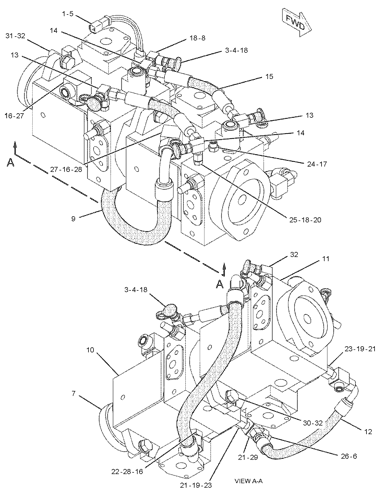 1791849 PUMP & MTG GP-PROPEL Parts scheme