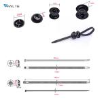 7.5x280mm Delock Cable Tie Black Color With Slat Base Nylon Clamp