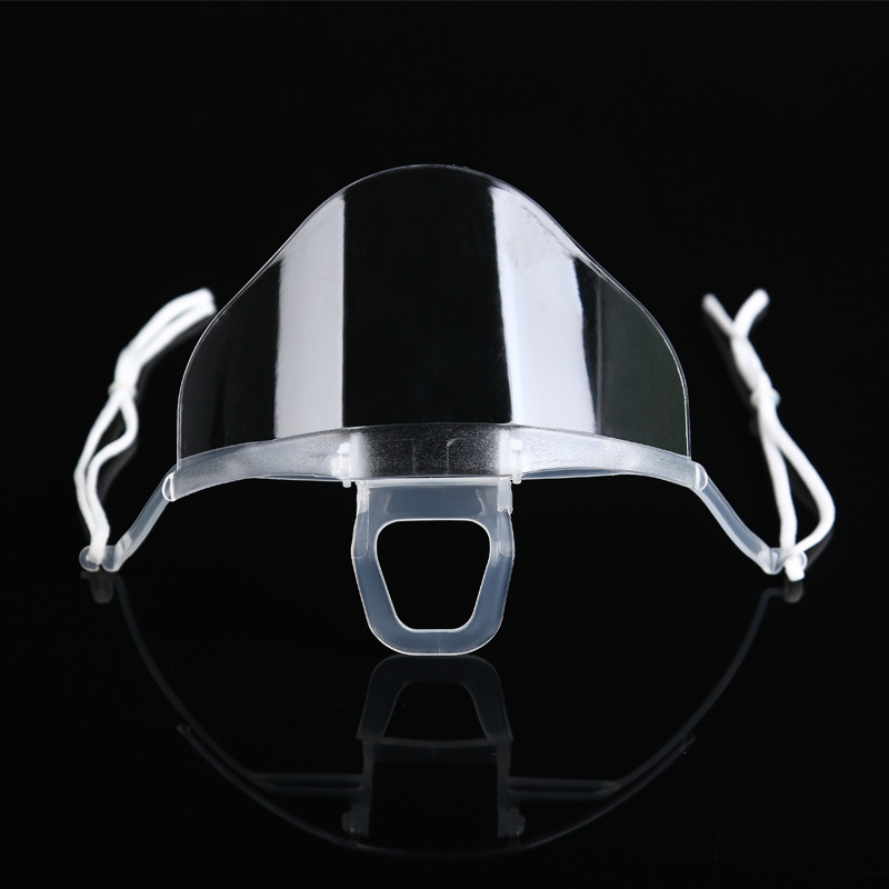 Slipping Resistant Transparent Plastic Face Mask For SPA