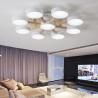 Buy cheap Nordic modern hotel apartment villa LED ceiling lamp wooden chandelier(WH-WA-14) from wholesalers