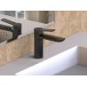 Buy cheap Single Lever Black Chrome Bathroom Tap Without Pull Rod from wholesalers