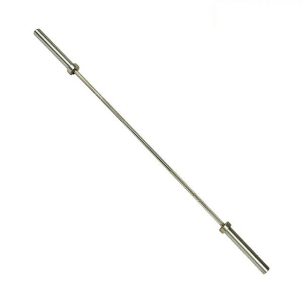 Buy cheap women's powerlifting barbell 15kg, 1000lb capacity white zinc, IWF weightlifting training bar from wholesalers