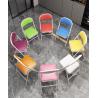 Buy cheap Red Outdoor Folding Garden Chairs Iron Frame Fabric Surface 200-300 Lbs Capacity from wholesalers