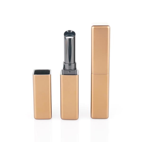 Buy cheap 2.5g Clear Lip Balm Containers Luxurious Brown Metallic Exterior Antique Lipstick Tube from wholesalers
