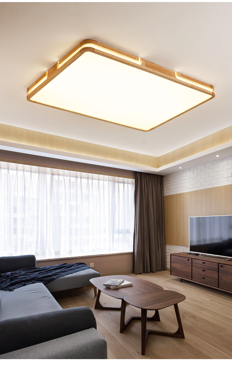 Wood Led Ceiling Lights For Living Room Bedroom Kitchen Ceiling Lamp(WH-WA-59）